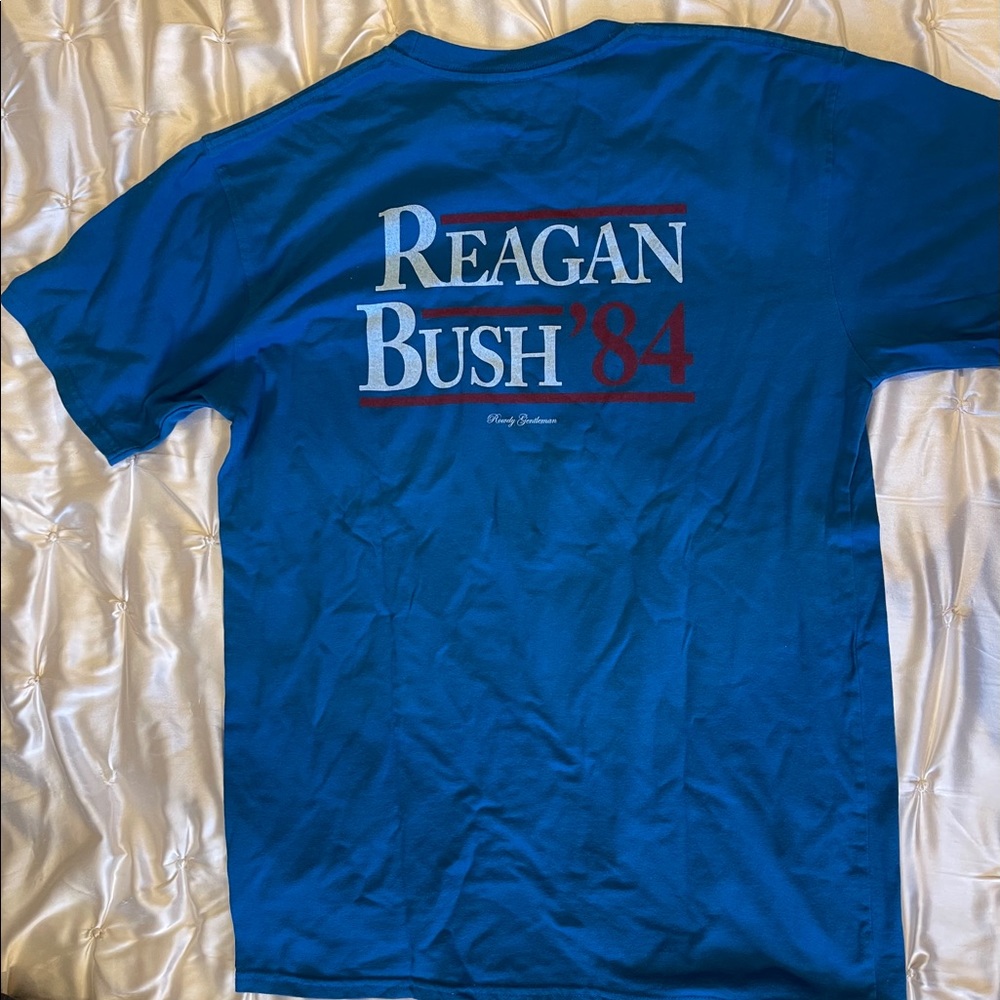 Rowdy Gentleman Reagan Bush pocket t shirt
